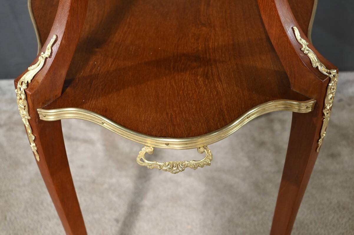 Mahogany Tea Table, Napoleon III style – Late 19th century