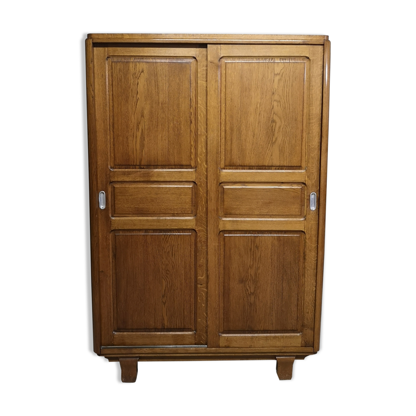 Parisian wardrobe 40/50 old oak patina