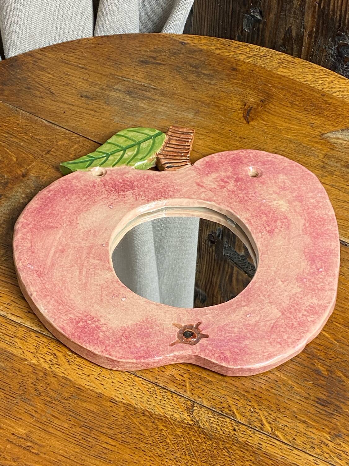 Ceramic apple mirror