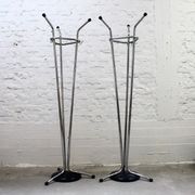 Vintage tubular chrome coat rack, 1970s