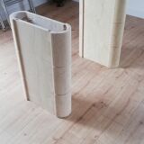 Table ovale vintage travertin