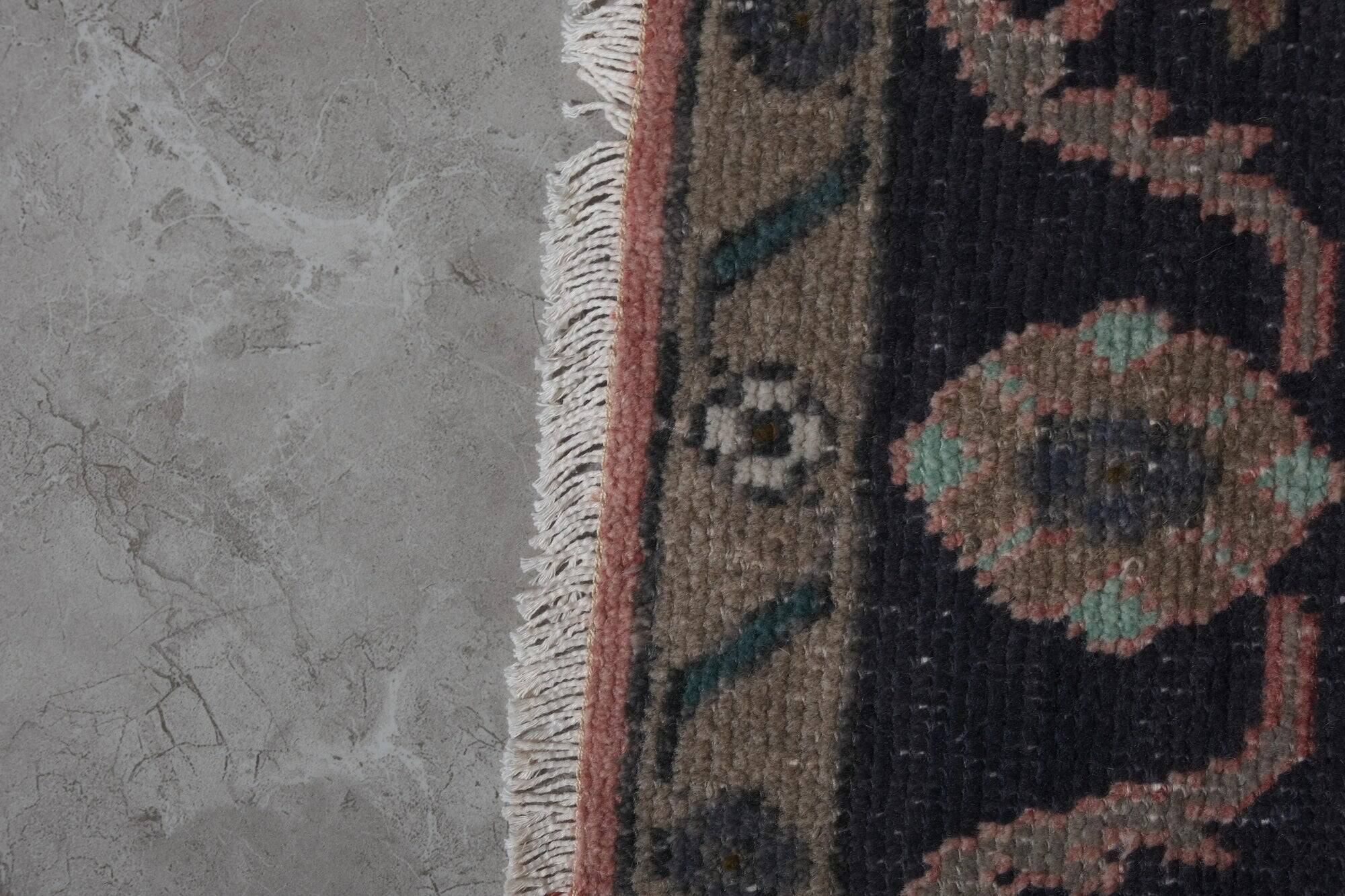 Vintage Turkish hallway rug 86x780 cm
