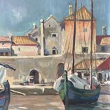 Signed port landscape