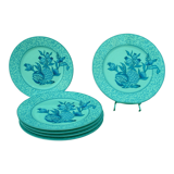 6 Limoges porcelain dessert plates Bracieux Deshoulieres