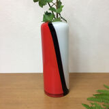 Red Italian Murano glass vase