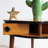 Table ronde d'appoint tripode pieds compas