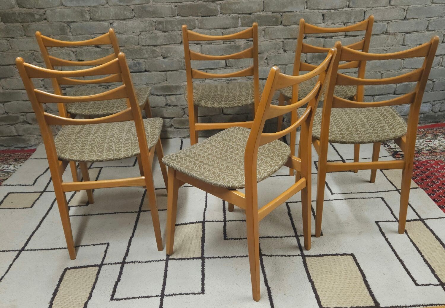 Set de 6 chaises scandinaves par Bähre Mignon Möbel 1960