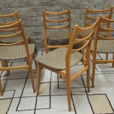 Set de 6 chaises scandinaves par Bähre Mignon Möbel 1960