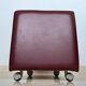 Pair of midcentury design wheel stools or tabourets, artificial leather, 1970s