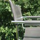 Series of grey and chrome leather armchairs