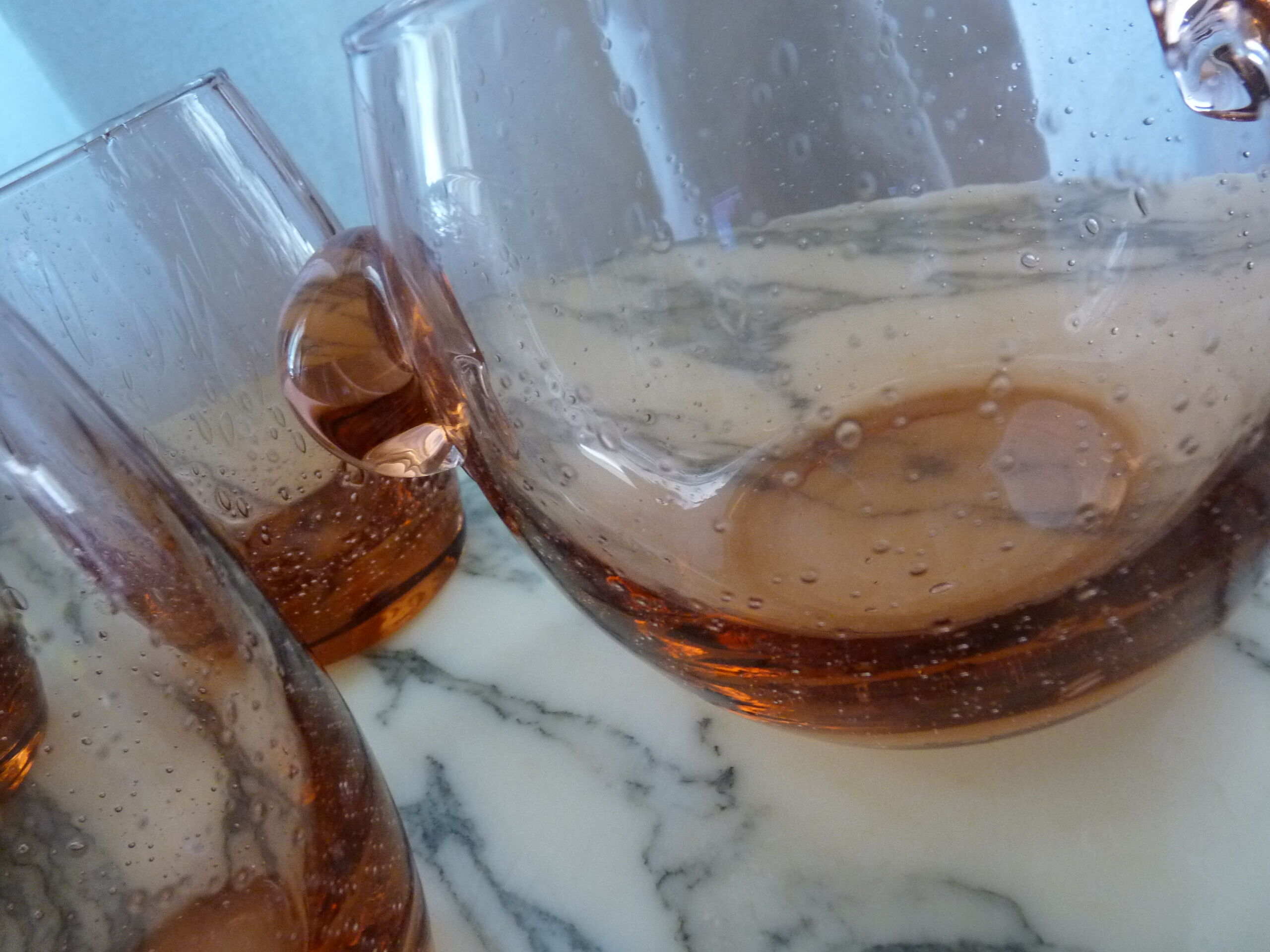 Set of 6 glasses and ice bucket