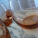 Set de 6 verres et seau a glace en cristal soufflé Murano vintage