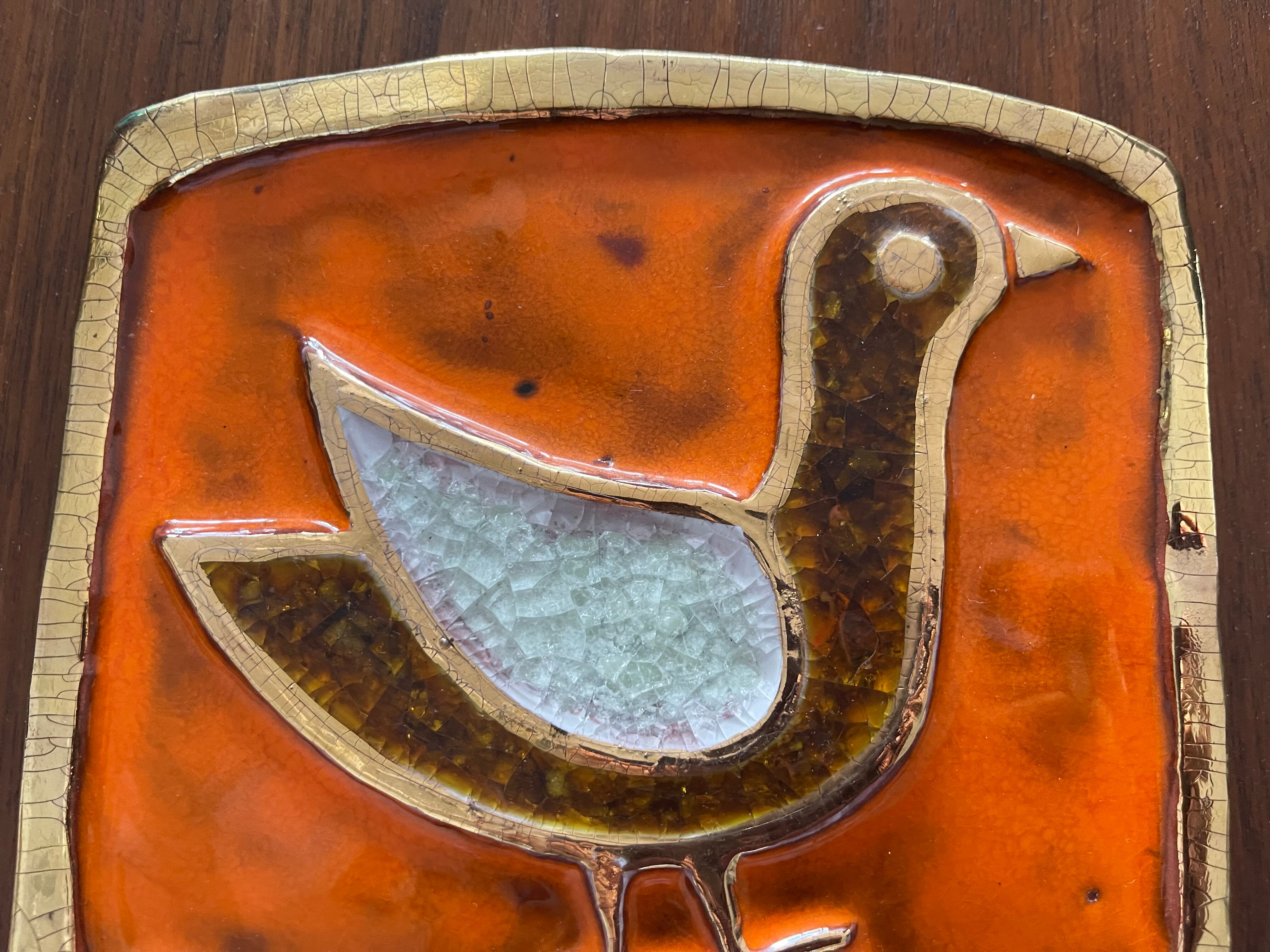 Mirror Mithé Espelt "bird" 30 cm