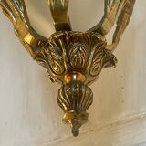 Bronze and polished glass suspension circa 1900