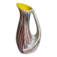 Free-form ceramic vase by R. Dupanier with abstract decoration from the 50s