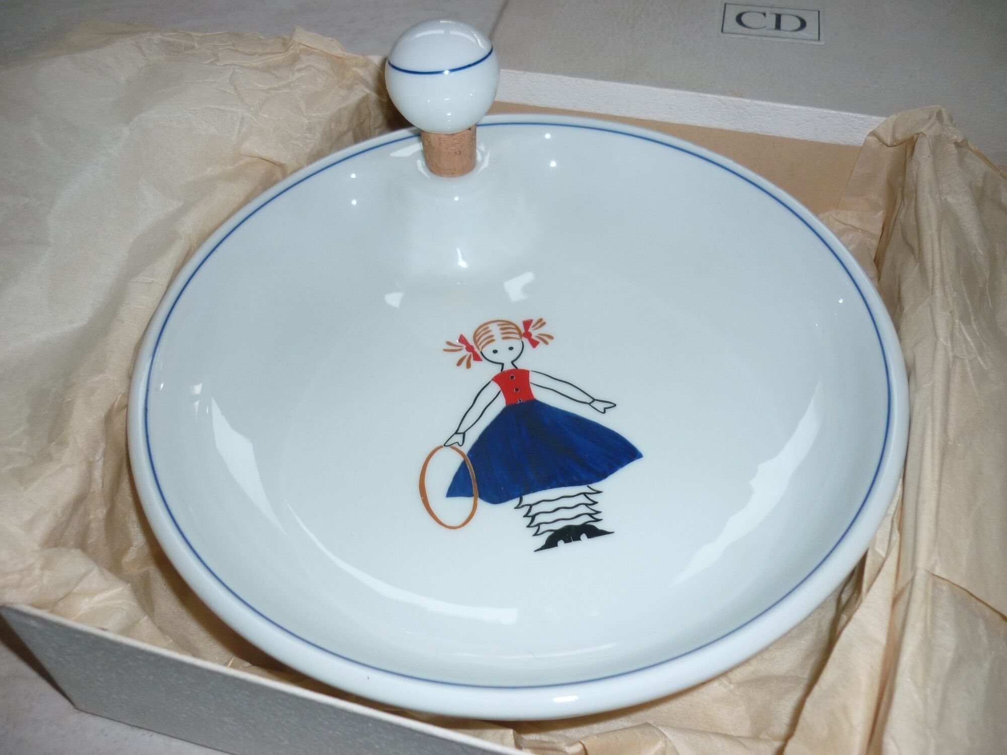 Baby Dior Hoop Little Girl Plate