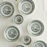 Set of 6 bowls and 2 cups Cappellemans, Jemmapes