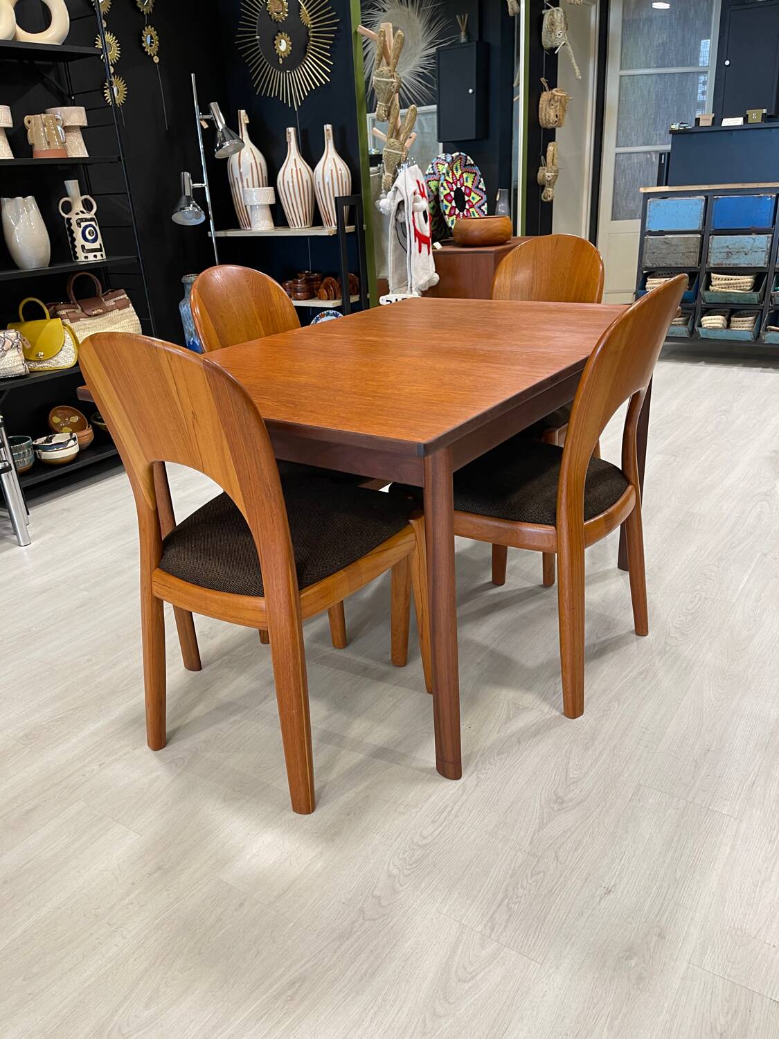 Set of 4 chairs by Niels Koefoed Denmark 1960s