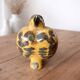 Decorative bird in glazed earthenware, Europe, around 1960.