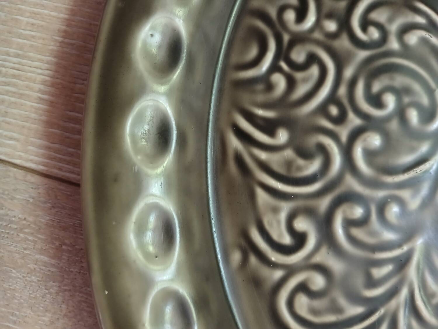 Old metal tray