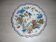 Decorative ceramic bird and cornucopia plate