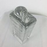 Glass block vase for Walther Glas 1960