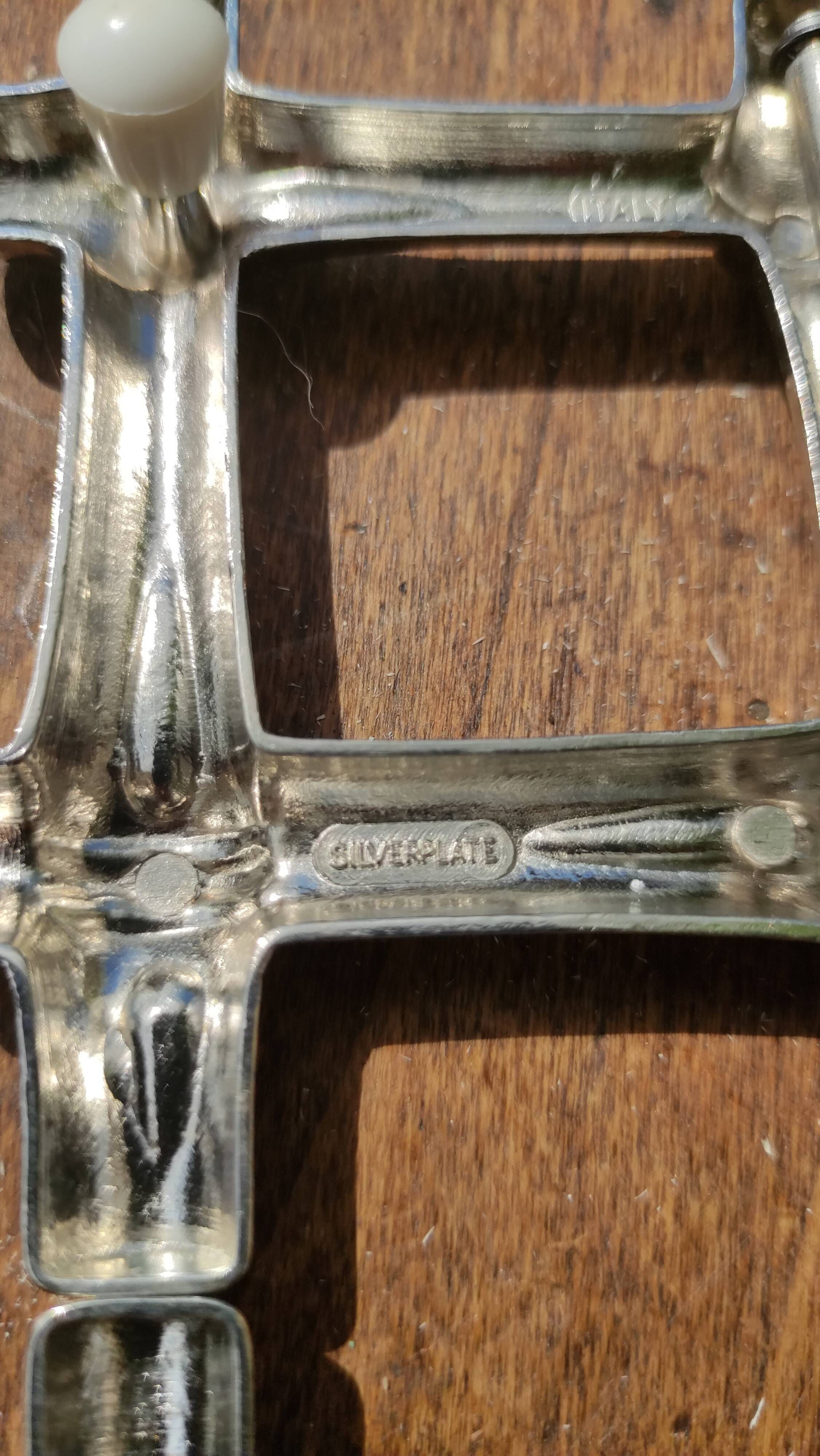 Vintage stretchy underside in silver metal Italy