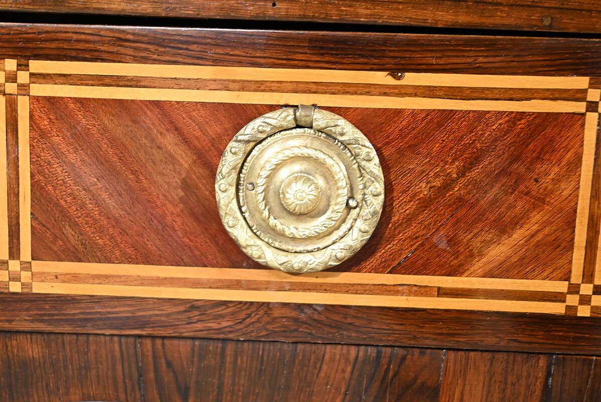 Mahogany and Rosewood Cylinder Desk, Louis XV period – 1st part XVI