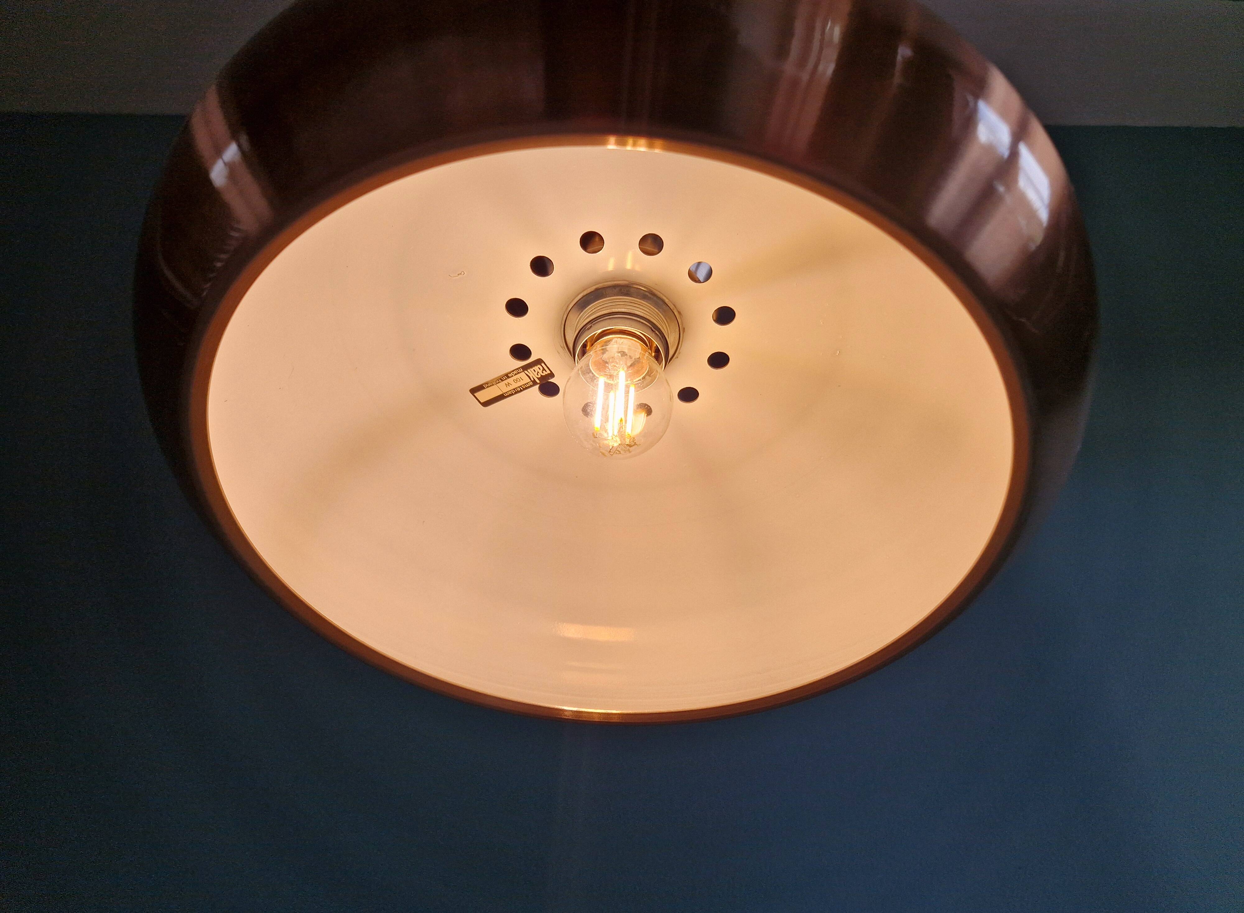 Suspension en aluminium cuivré, RAAK Amsterdam, années 1960-70