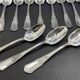Set of 12 small BOULENGER spoons in silver-plated metal