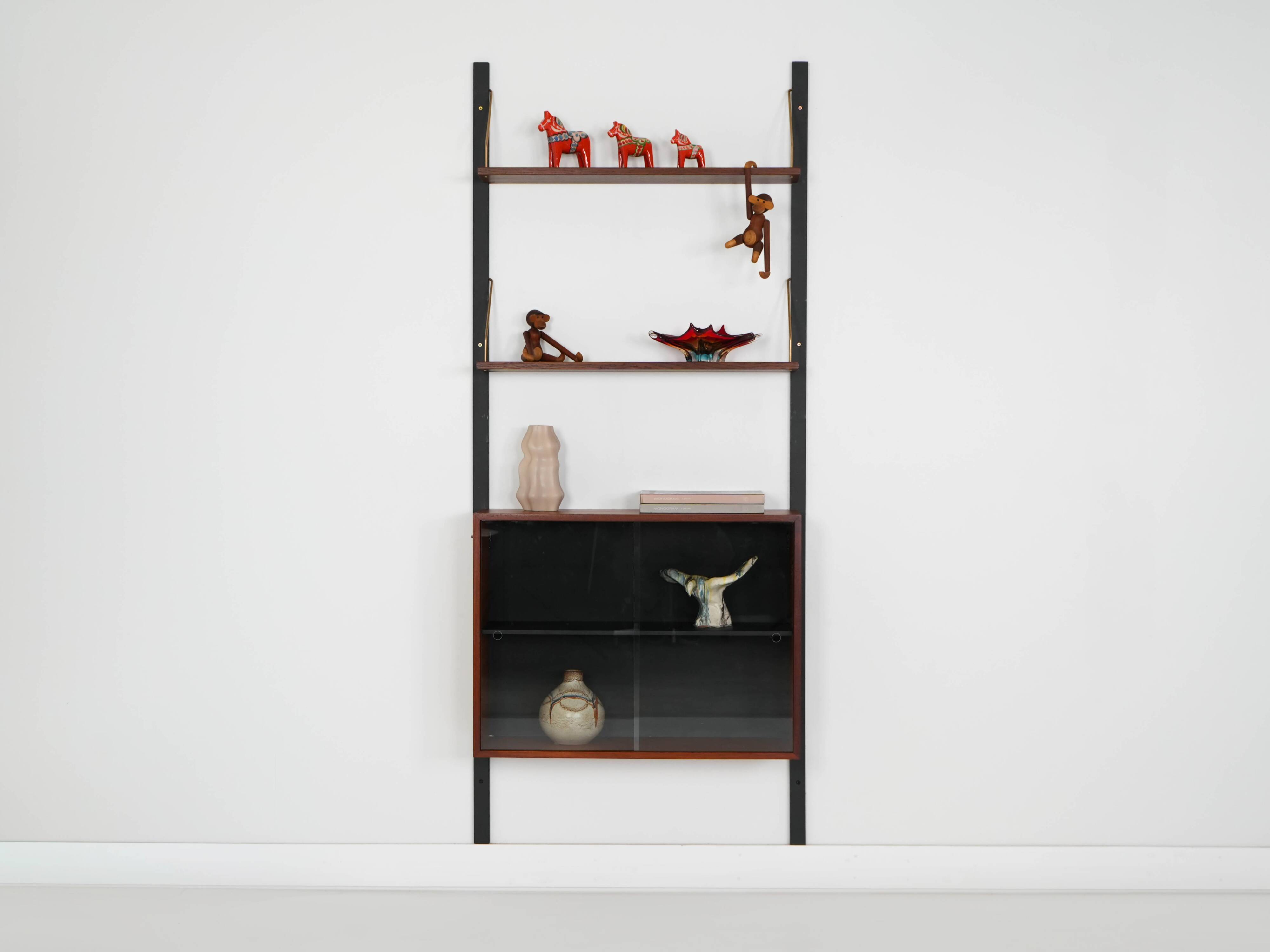 Teak shelving unit, Danish design, 1960s, made in Denmark
