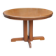 Magnifique table ronde scandinave à rallonge style Regain / Baumann