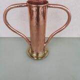 Vase with copper handles