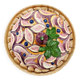 Plat à tarte en barbotine