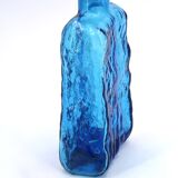 Empoli Italian carafe in blue glass, 1960s