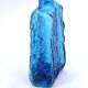 Empoli Italian carafe in blue glass, 1960s