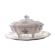 Tureen and platter signed Bondil in Moustiers, Provençal art earthenware