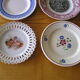 Set of 12 different dessert plates