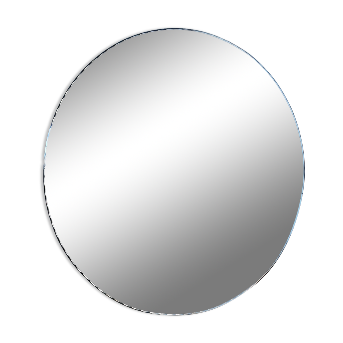 Round beveled mirror 59 cm