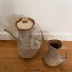 Ceramic teapot and milk jug set
