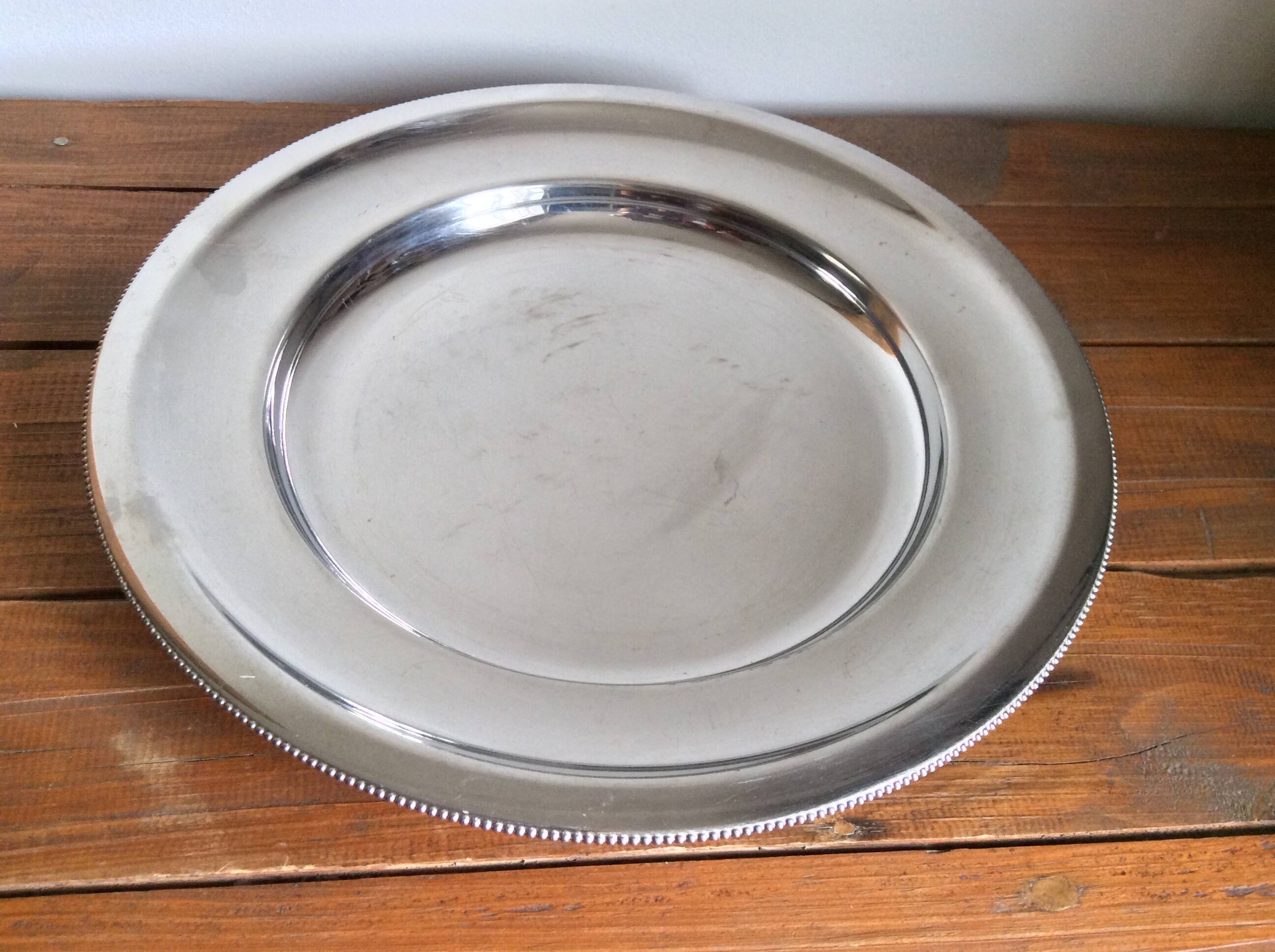 Stainless steel pearl plate