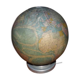 Globe terrestre en verre Perrina 1950