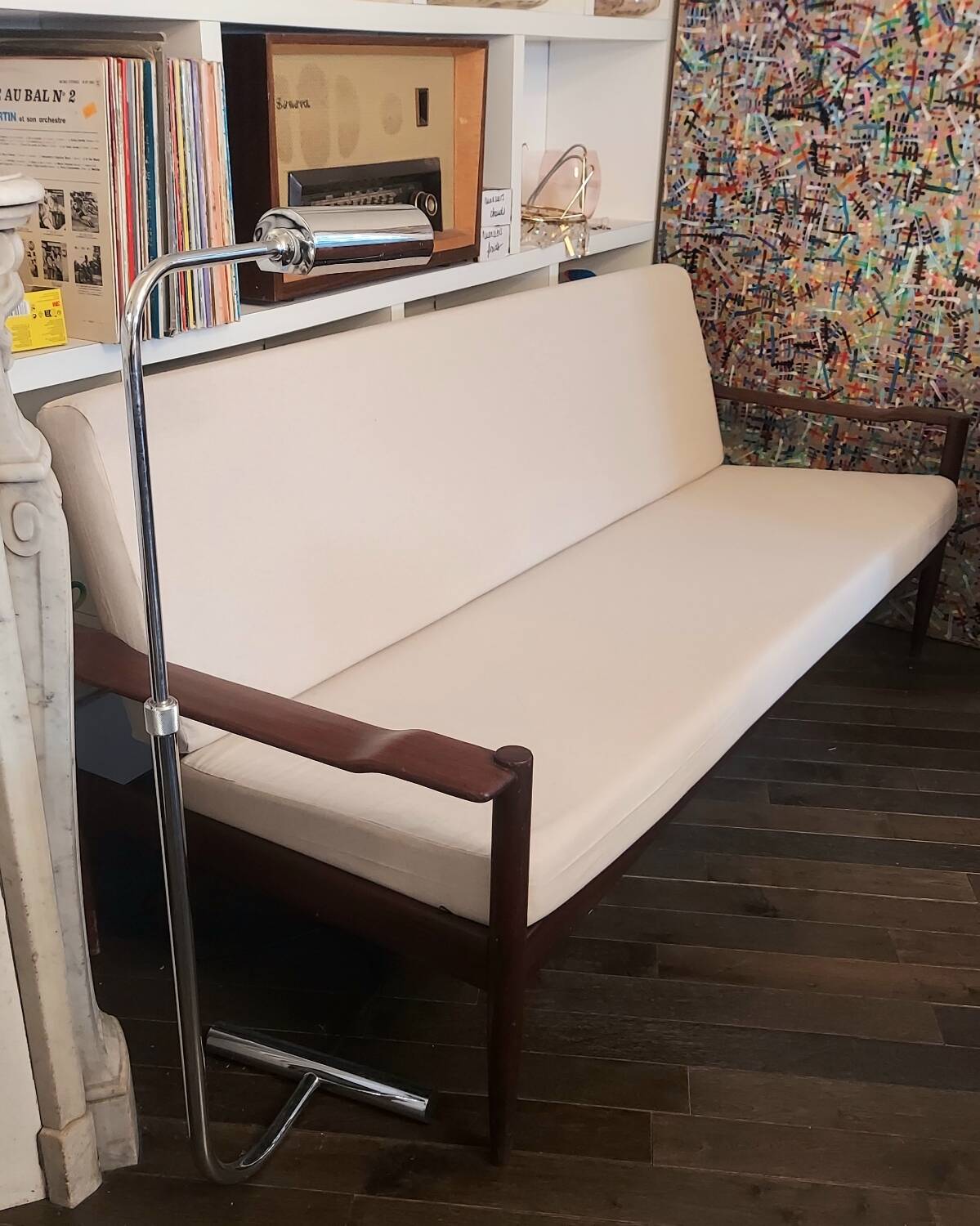 Renovated - Scandinavian mid century teak bench Grete Jal style