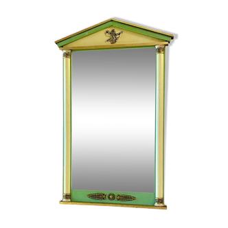 Empire style mirror with pediment