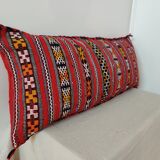 Long Berber cushion Kilm red