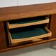 Rosewood and Teak Low Sideboard with Sliding Doors, 1960s
