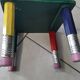 Chaise pierre sala crayon vintage