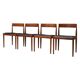 Set of four teak chairs, Danish design, 1970s, designer: Kai Kristiansen, m