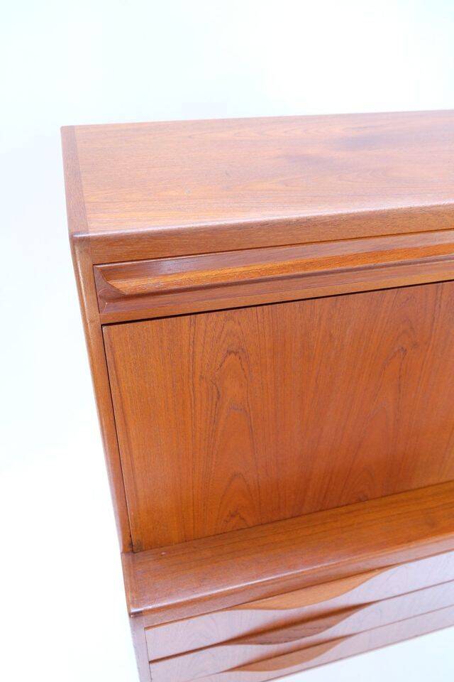 Torvits secretary in teak, retro vintage Danish style from the 1960s.
