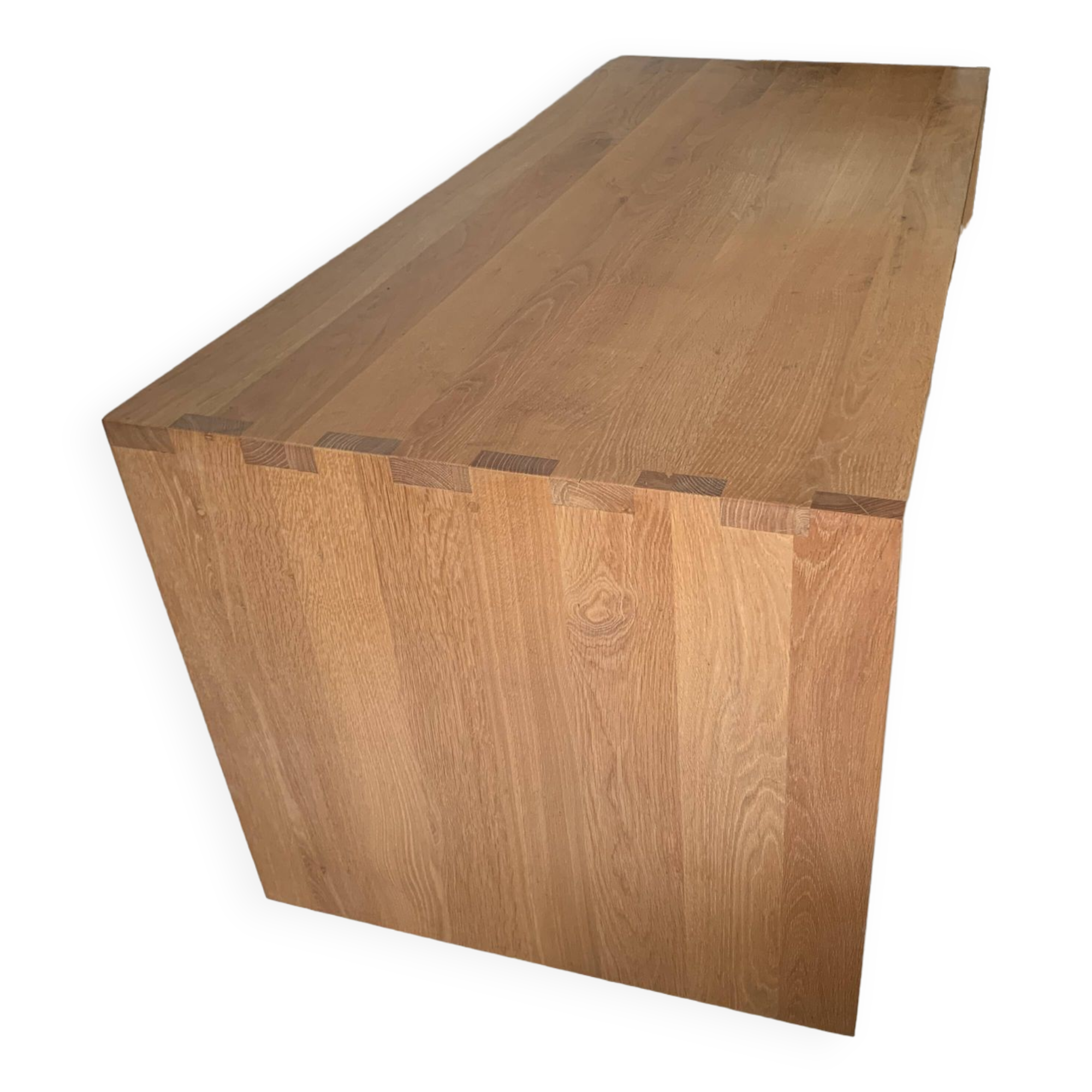 Contemporary solid oak desk